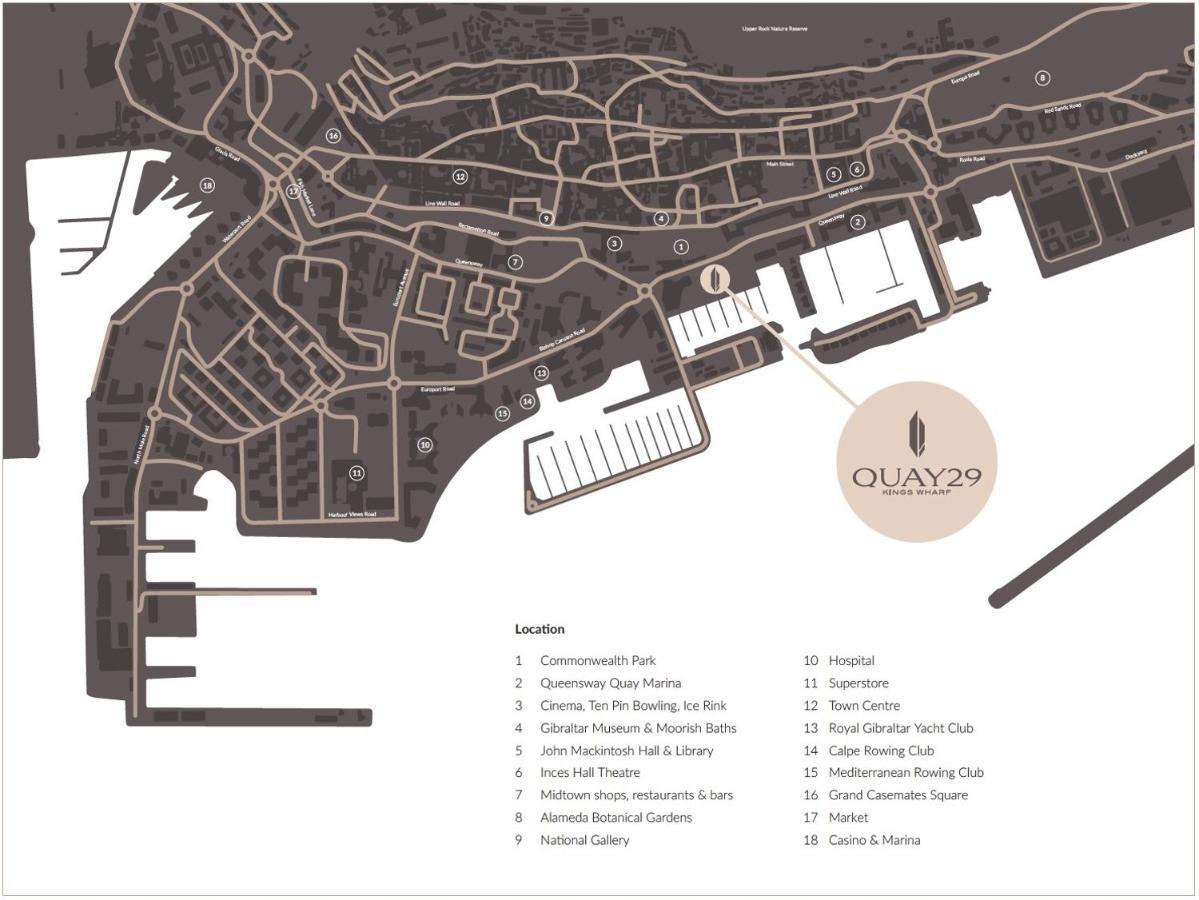 Kings Wharf Quay29 - Large Studio Apartment With 3 Pools - Gym - Rock Views - Holiday And Short Let Apartments In غيبرالتار المظهر الخارجي الصورة